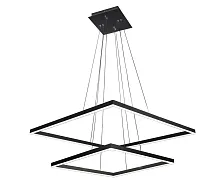 Люстра подвесная светодиодная Альтис 08229,19(4000K) Kink Light чёрная на 1 лампу, основание чёрное в стиле хай-тек современный квадраты Люстра подвесная светодиодная Альтис 08229,19(4000K) Kink Light чёрная на 1 лампу, основание чёрное в стиле хай-тек современный квадраты
